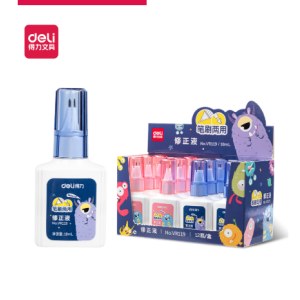 得力VR119修正液(混)(18mL/瓶)  颜色随机发货 （单位：瓶）