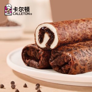 卡尔顿（Calleton）蛋皮吐司 900g 黑巧克力夹心 面包蛋糕 900g/箱 单位 箱