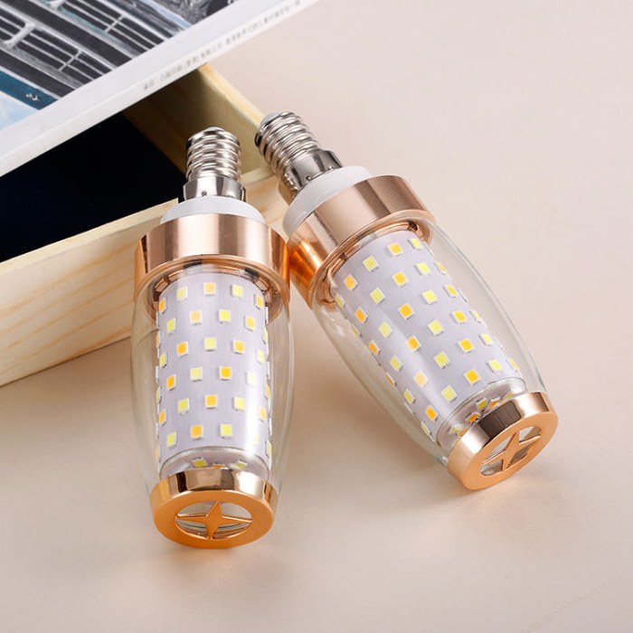 LED灯泡玉米灯节能 白光暖光三色变光灯泡 16瓦超亮暖光